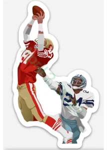 Dwight Clark ~ MAGNET VEKTOR ART 49ERS THROWBACK NFL (The Catch) - Bild 1 von 1