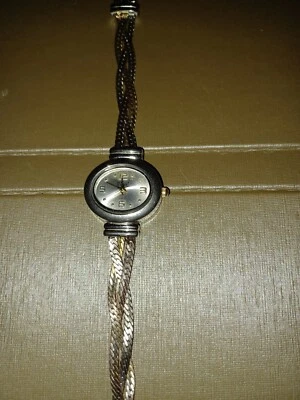 Vivani Watch K1183. Silver Tone, Braided Band, 7 Inches Long. - Image 1 of 4