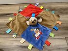 Taggies Mary Meyer Puppy  Dog Security Blanket Buddie Love Sneakers Satin