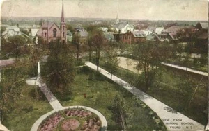 Postcard Nova Scotia Truro View frm Normal School Colchester County 1908 - Picture 1 of 2