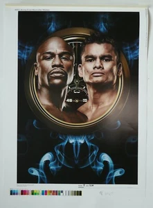 Original Floyd Mayweather vs Maidana Boxing Poster Art Proof Showtime Artwork - Picture 1 of 8