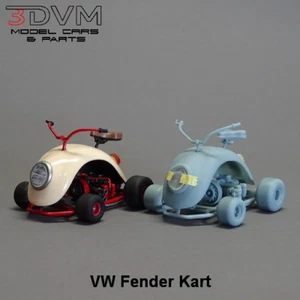 1:25-1:24 Scale Resin VW Fender Kart Model Kit, Un-assembled - Picture 1 of 5