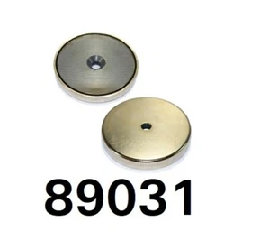 1X STRONG Ferrite Shallow Pot Magnet 90mm x 12mm | COUNTERSUNK | pull 30kg - Picture 1 of 3