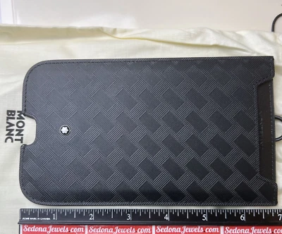 $480 MSRP - Montblanc Extreme 3.0 Phone sleeve black 130584 fits iPhone max - Image 1 of 4