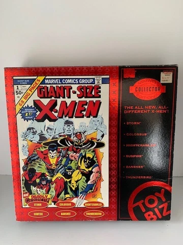 Marvel Comics Giant Size X-Men Toy Biz Collector Edition Figures New Damaged Box Cover