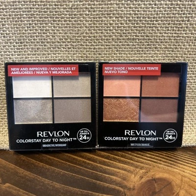 (2) Revlon Colorstay 16 HR Eyeshadow Quad Palette #500 Addictive, #560 Stylish - Image 1 of 4
