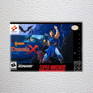 SNES - Castlevania Dracula X (NUOVO MAGNETE FRIGO arte scatola alta qualità) - Foto 1 di 2