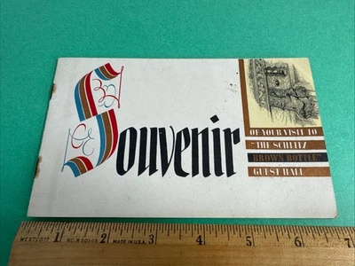 BOTELLA MARRÓN SLITZ Grifo Habitación Salón de invitados Folleto de recuerdo de Milwaukee Foto 1 de 4