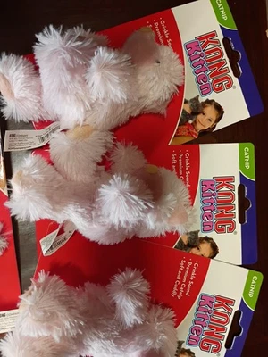 Kitten Toy With Catnip Crinkles Soft Bear Toy Kong New - Image 1 of 3