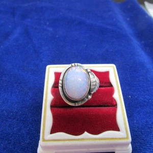 VINTAGE MEXICAN OPAL RING SIZE 5 MEXICO 0925 - Picture 1 of 6