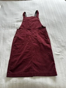 Vestido Delantal Blanco Stuff Cordón Granate Talla 16 Algodón Bolsillos Botón Espalda Algodón - Imagen 1 de 19