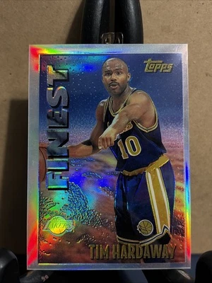 Tim Hardaway 1995-96 Topps Mystery Finest Refractor #11 Golden State Warriors - Image 1 of 2