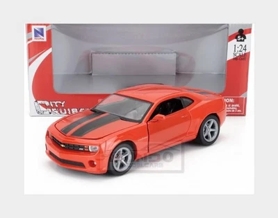 1:24 NEWRAY Chevrolet Camaro Ss Coupe 2010 Dark Orange NY71913iOR Model - Image 1 of 2