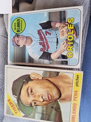 1969 Topps Baseball Orlano Pena #239 And Mark Belanger #299 - Image 1 of 2