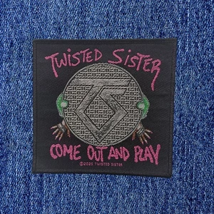 TWISTED SISTER -  COME OUT TO PLAY (NEW) SEW ON PATCH OFFICIAL BAND MERCH - Picture 1 of 1