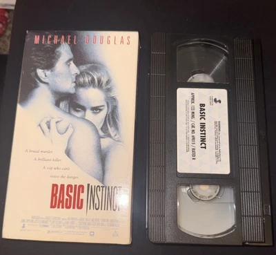 Basic Instinct (1992) VHS Drama Erotic Thriller Michael Douglas Sharon Stone - Image 1 of 3