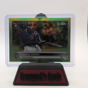 2022 Topps Chrome Sonic - Curtis Terry #68 Green & Yellow Sonic Pulse Refractor - Picture 1 of 2