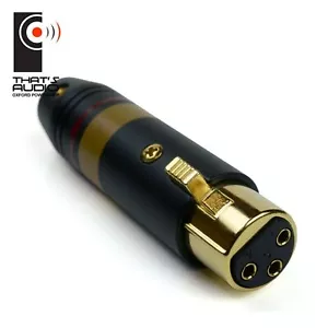 EDGE STECKER > 3-PIN XLR Stecker (Buchse) Riegel Schloss Metallgehäuse - Bild 1 von 8