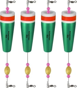 Popping Floats Cork Trout Floats For Fishing Saltwater 4pcs 4inch Thkfish Bobber - Picture 1 of 8