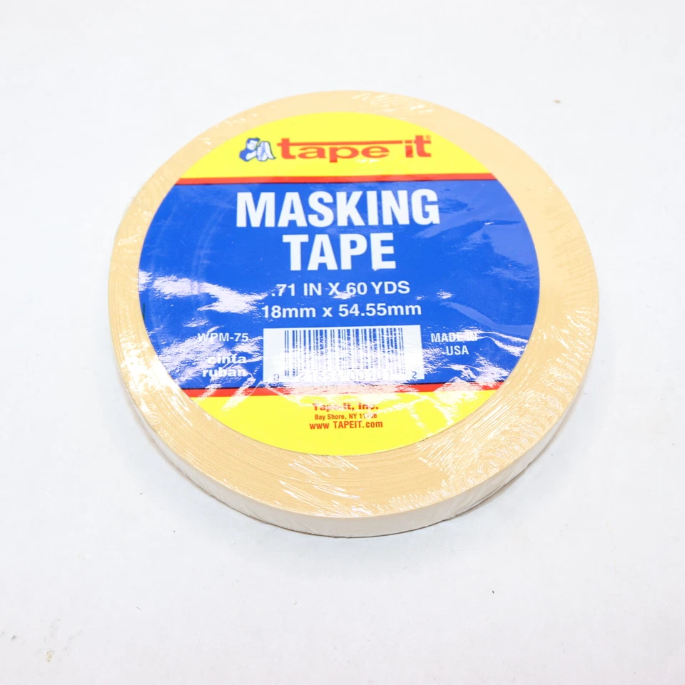 Tape It 遮蔽胶带 .71" x 180' WPM-75 — 第 1/3 张图片