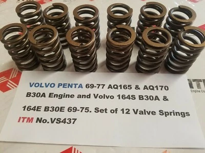 Volvo Penta AQ165 & AQ170 69-77 & Volvo 164S & 164E 69-75 Valve Spring Set (12) - Image 1 of 4