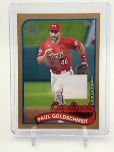 2024 Topps Update Paul Goldschmidt 1989 Topps Relic Gold /50 - Cardinals - Picture 1 of 3