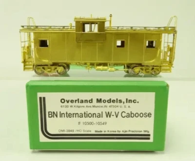 Overland Models HO Brass #3848 Burlington Northern International W-W Caboose NIB - Image 1 of 4