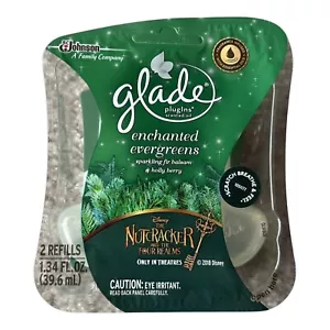 Aceite perfumado Glade Plugins, paquete de 2 recambios aroma de hoja perenne encantado *HTF - Imagen 1 de 2