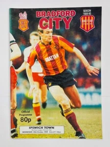 Bradford City V Ipswich Town 1989/90 18-10-1989 División 2 - Imagen 1 de 1