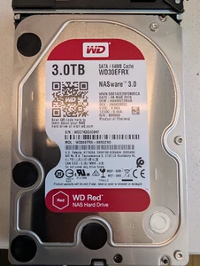 Western Digital WD Red WD30EFRX 3TB 5400Rpm 64Mb Cache SATA III 3.5 " HDD NAS - Foto 1 di 3