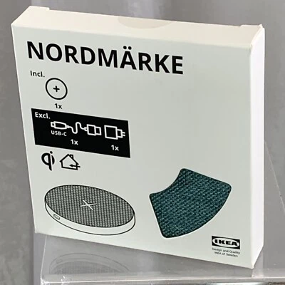 Cargador Inalámbrico IKEA NORDMARKE Textil Verde 105.047.88 Foto 1 de 4