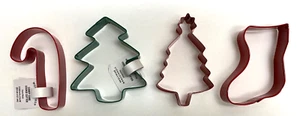4pc Wondershop Holiday Cookie Cutters , Christmas Tree Candy Cane Stocking - Picture 1 of 5