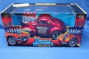 Muscle Machines 1:18 '41 Willys Coupe Red Diecast New In Box - Picture 1 of 6