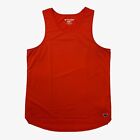 Korsa Tank Top Mens L Large Chili Red Road Runner Sports Mesh Fly Singlet Active