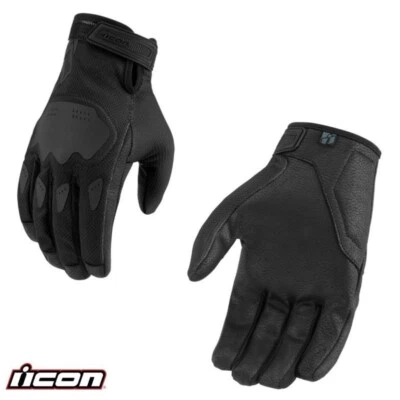 Guantes negros Icon 2024 para mujer Hooligan CE Street Motorcycle - Elige la talla Foto 1 de 4