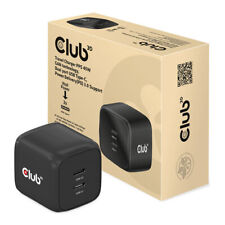 Club 3D CAC-1909UK Travel Charger, Dual Port USB Type-C 45W, Power Delivery(PD) 
