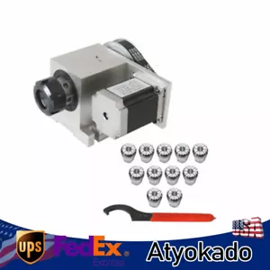Router Rotational Rotary ER32 Axis 4th-Axis CNC Collet Chuck Engraving Machine - Picture 1 of 12