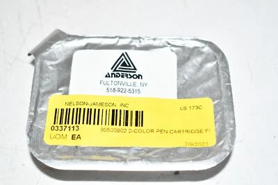 NEW ANDERSON 60500802 2-COLOR PEN CARTRIDGE FOR AV-9000 - Image 1 of 3