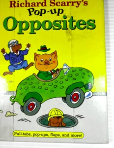 Richard Scarry's Pop-Up Opposites Pull-tabs, pop-ups, flaps, and more 1998 - Picture 1 of 7
