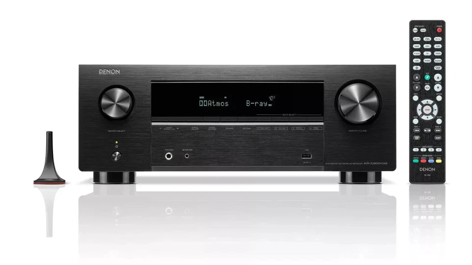 Denon Sintoamplificatore AV 7.2 HEOS 8K Black AVRX2800HDAB 150w per canale
