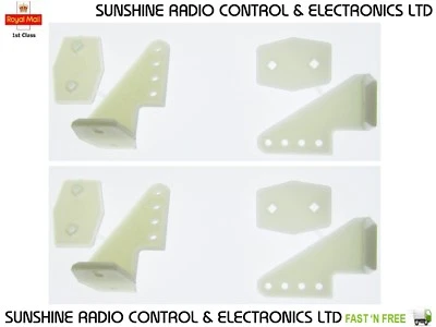 4 X RC Servo Control Horns Plane Elevator Rudder Aileron Flaps 26x18x13mm New UK - Image 1 of 3