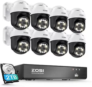 ZOSI 4K 8CH PoE Security Camera System with AI Face Person Vehicle Detection 2TB - Picture 1 of 8