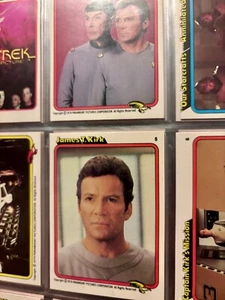 50 Vtg Star Trek Cards in binder complete Rainbo 1979 33 set + more most are EX+ - Picture 1 of 10