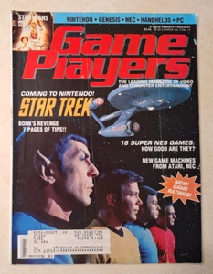 Game Players Magazine October 1991 Vintage Nintendo Star Trek Star Wars Mega Man - Picture 1 of 14