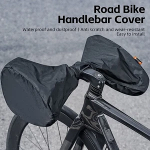 Cubierta protectora negra a prueba de polvo impermeable para manillar de bicicleta de carretera WEST BIKING - Imagen 1 de 12