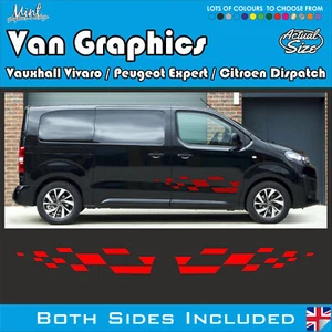 Peugeot Expert SWB / LWB rayas laterales calcomanías pegatinas furgoneta gráficos GRATIS P&P 057b - Imagen 1 de 4