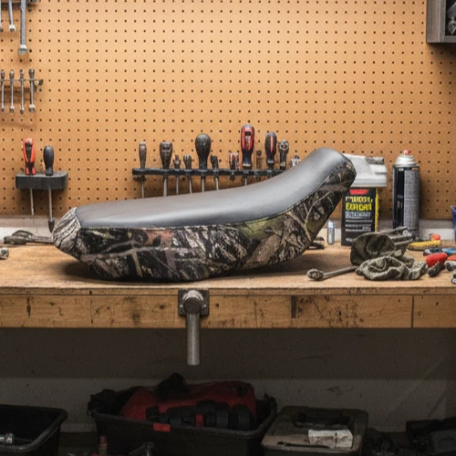 Cubierta de asiento negra Honda Foreman 400 450 para modelos 1997 a 2004 Foto 1 de 1