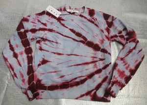 PSWL Proenza Schouler Top Sweater women Blue and Maroon tie-dye Size XS - Picture 1 of 5