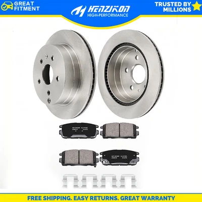 Rotores de disco traseros pastillas de freno de cerámica para GMC Terrain Chevrolet Equinox 2010-2017 Foto 1 de 4