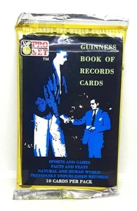 Pro Set 1992 Guinness Book Of World Records Trading Cards Pack - Picture 1 of 2